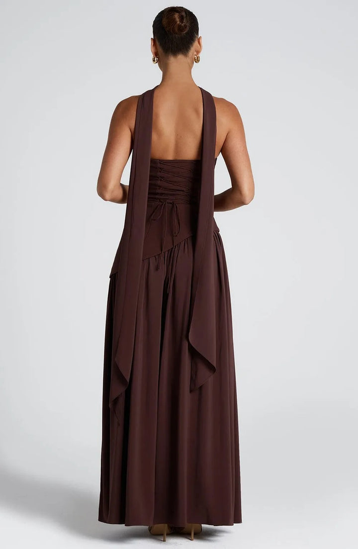 Maliyah Maxi Dress-brown