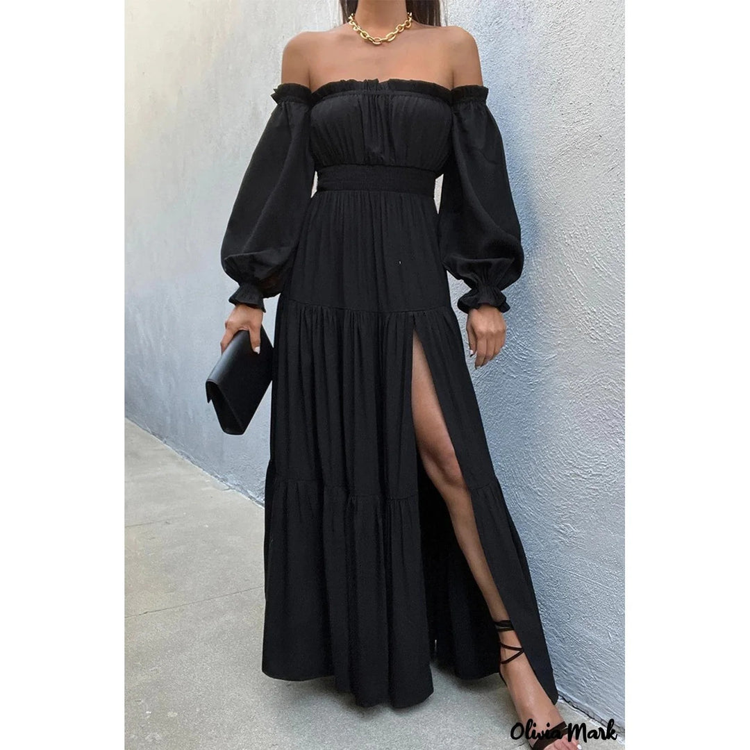 Sophie Boho Off-Shoulder Maxi Dress