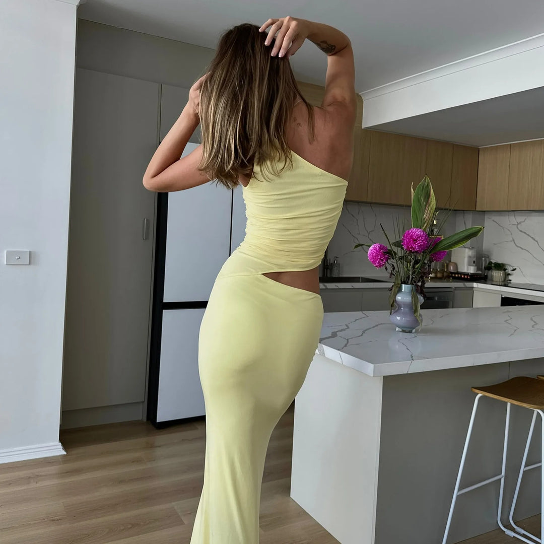 Seranella One Shoulder Maxi Dress