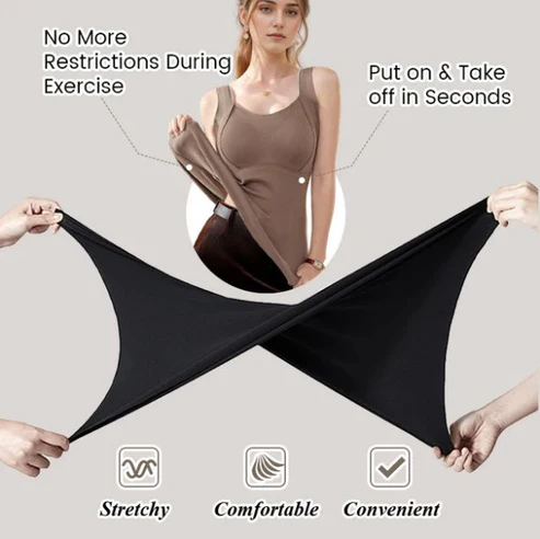 Women's Thermal Tank Tops with Built-in Bra