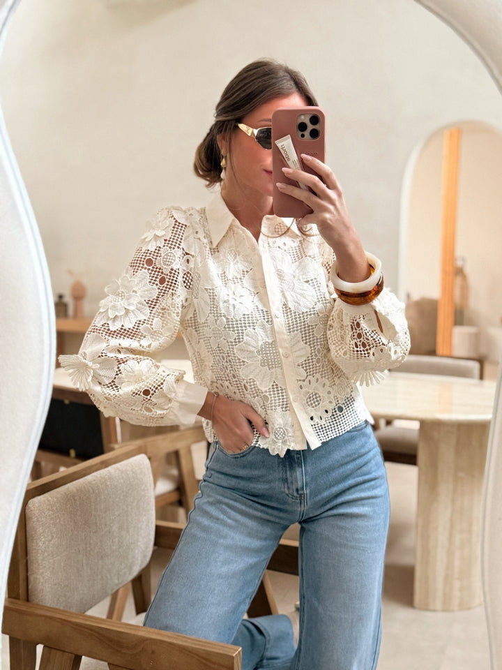 The beige Ivanka shirt