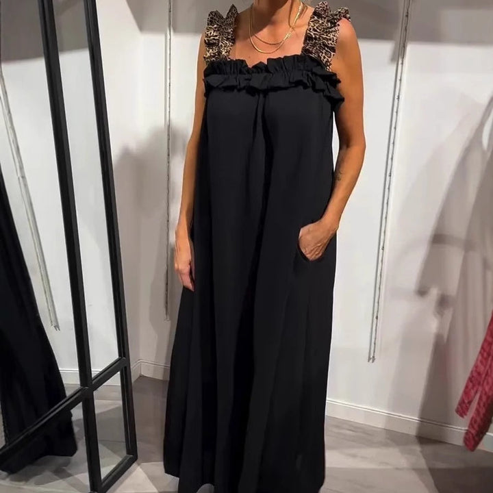 Casual sleeveless dress with pockets for women