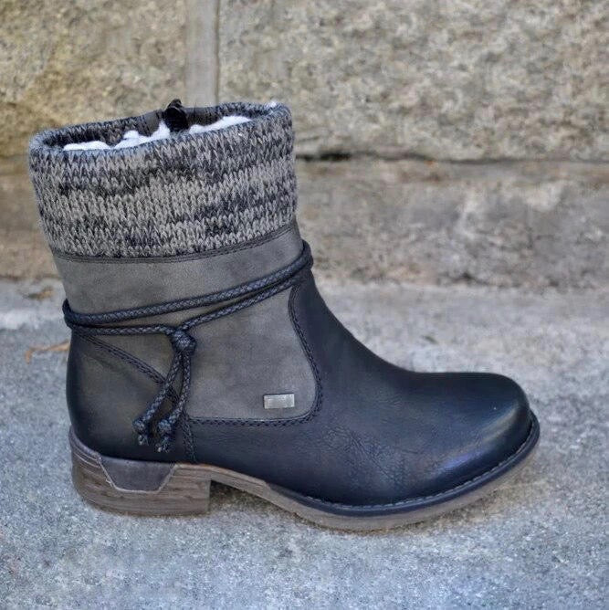 Harper | Warm Vegan Leather Boots