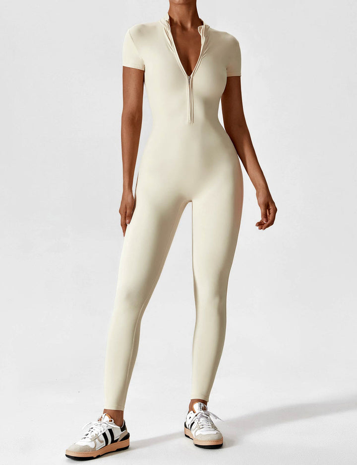 Yeoreo long/short sleeve zip up jumpsuit