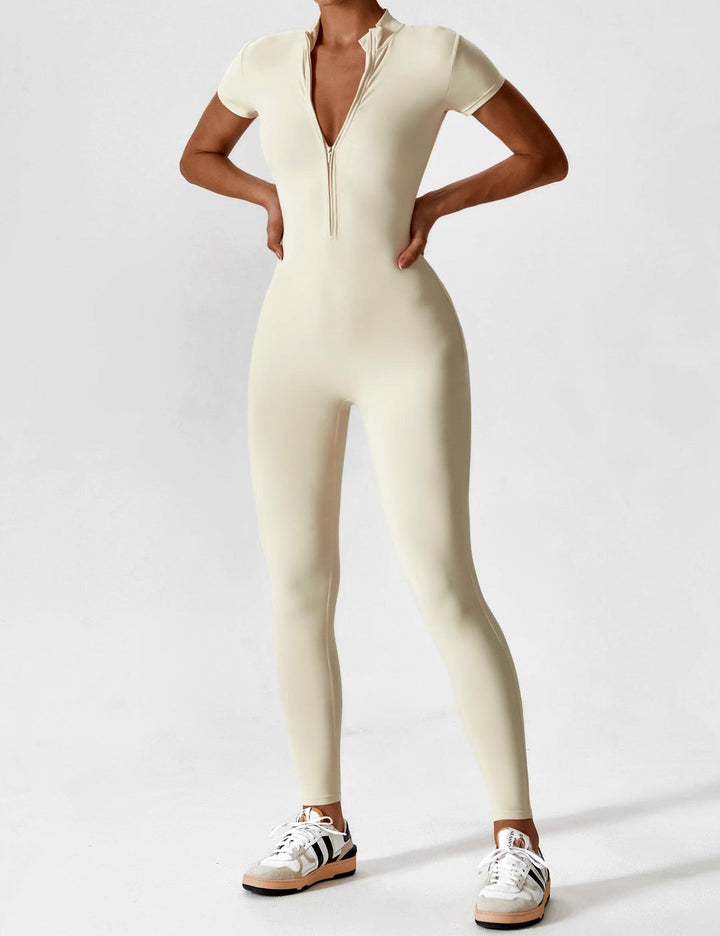 Yeoreo long/short sleeve zip up jumpsuit