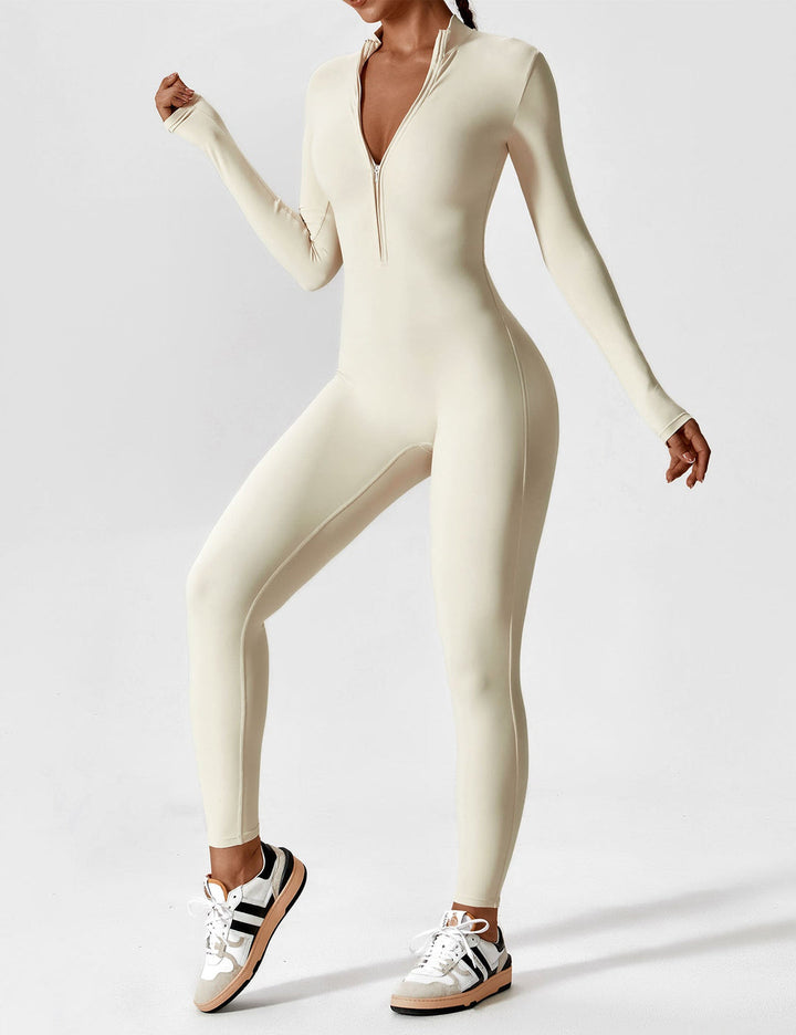Yeoreo long/short sleeve zip up jumpsuit