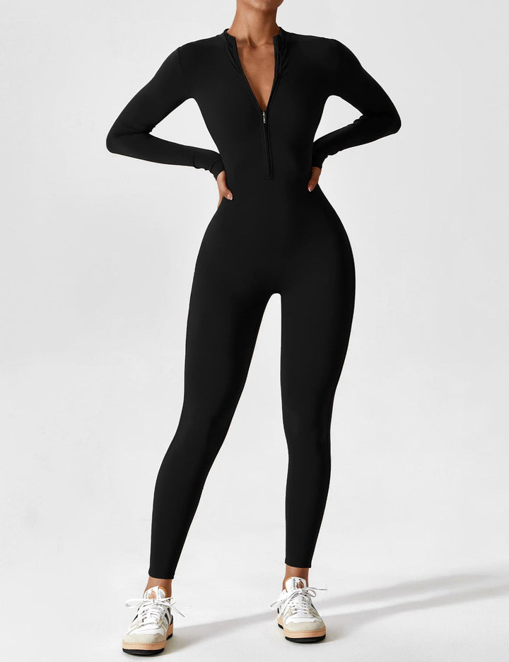 Yeoreo long/short sleeve zip up jumpsuit