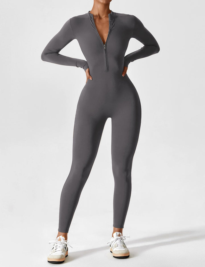 Yeoreo long/short sleeve zip up jumpsuit