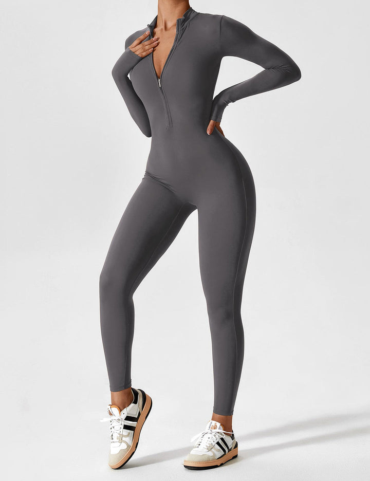 Yeoreo long/short sleeve zip up jumpsuit