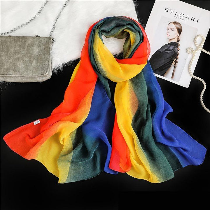 Rainbow scarf